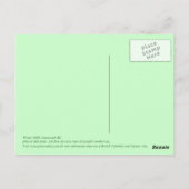 冬の緑のはがき ポストカード (裏面)