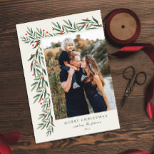 冬の緑のアイボリー写真クリスマス