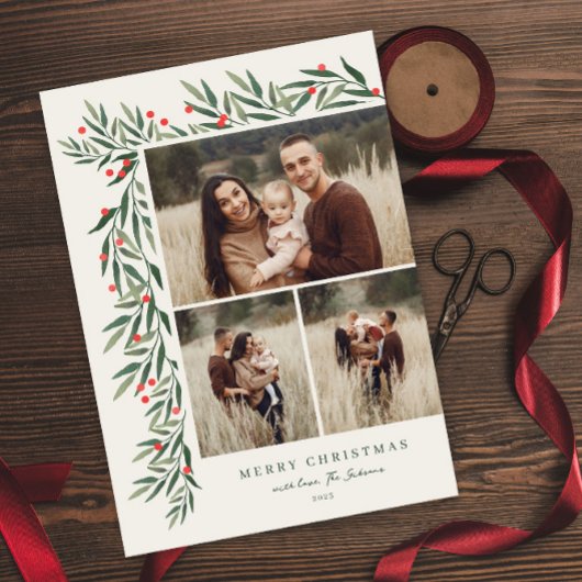 冬の緑のアイボリー3写真クリスマス