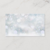 冬の緑のウェディングシャワーギフトレジストリ エンクロージャーカード (裏面)