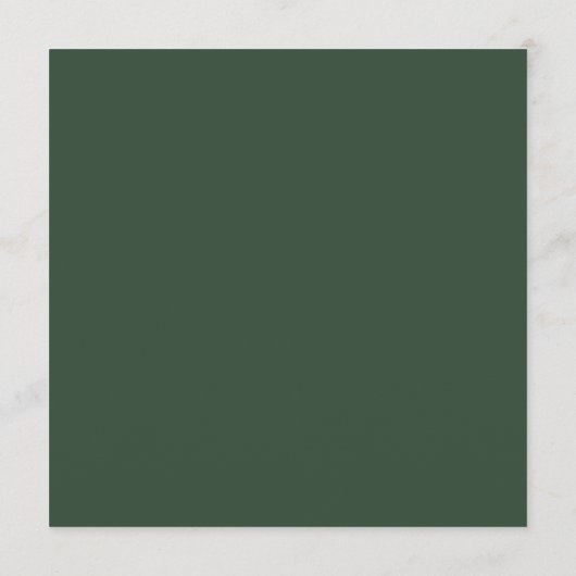 冬の緑のクリスマスホリデーグリーティング シーズンカード (裏面)