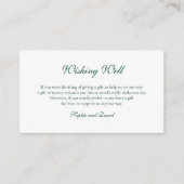 冬の緑のクリスマスボーブルが望み エンクロージャーカード (正面)