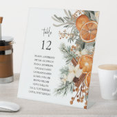 冬の緑のシーティンググラフテーブルの上記号 台座サイン (インサイチュ)