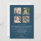 冬の緑のティール（緑がかった色）、新年応援の年を見直し シーズンカード (裏面)