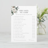 冬の緑のフローラどこ彼らはゲームカード 招待状 (スタンド正面)