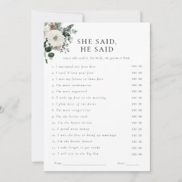 冬の緑のフローラどこ彼らはゲームカード 招待状