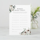 冬の緑のフローラどこ彼らはゲームカード 招待状 (スタンド正面)