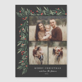 冬の緑のブラック3写真クリスマス (正面)