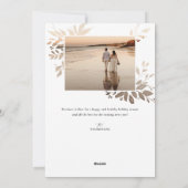 冬の緑の切り出しホリデーフォトカード シーズンカード (裏面)