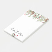 冬の緑の松クリスマス ポストイット (アングル)