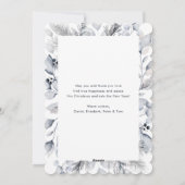 冬の緑の果実フォトハッピーホリデーズカード シーズンカード (裏面)