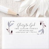 冬の緑の栄光へ神差出人住所ラベル ラベル (インサイチュ)