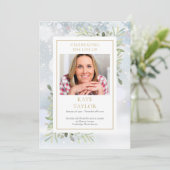 冬の緑の葬儀 式次第 プログラム (スタンド正面)