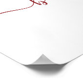 冬の緑の赤ちゃんまたは花嫁のシャワー歓迎看板 ポスター (角)