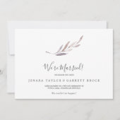 冬の緑の駆け落ち宣言 案内状 (正面)