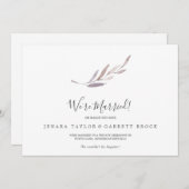 冬の緑の駆け落ち宣言 案内状 (正面/裏面)