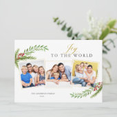 冬の緑の3ミニマルつの写真が世界へ シーズンカード (スタンド正面)