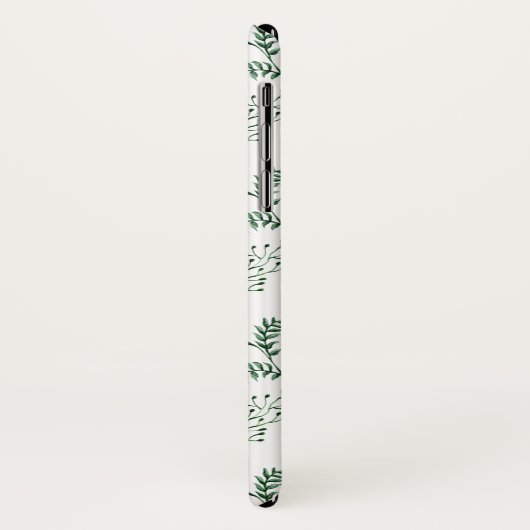 冬の緑のiPhoneケース Case-Mate iPhoneケース (裏面/左)