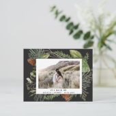 冬の緑は日付の写真はがきを保存 シーズンポストカード (スタンド正面)