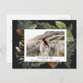 冬の緑は日付の写真はがきを保存 シーズンポストカード (正面/裏面)