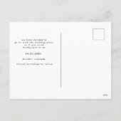 冬の緑は日付の写真はがきを保存 シーズンポストカード (裏面)