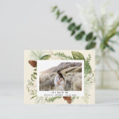 冬の緑は日付の写真はがきを保存 シーズンポストカード (スタンド正面)