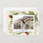 冬の緑は日付の写真はがきを保存 シーズンポストカード (正面/裏面)