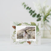 冬の緑は日付の写真はがきを保存 シーズンポストカード (スタンド正面)