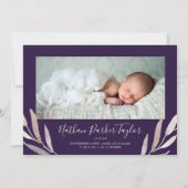 冬の緑より多くのメリーベビー誕生 シーズンカード (裏面)