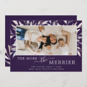 冬の緑より多くのメリーベビー誕生 シーズンカード (正面/裏面)