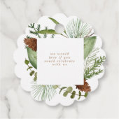 冬の緑エレガントが日を守る フェイバータグ (裏面)