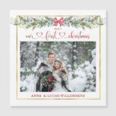 冬の緑クリスマス結婚の写真 (正面)