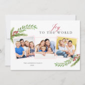 冬の緑ミニマル3 Photo Joy世界へ シーズンカード (正面)