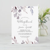 冬の緑結婚のブランチ 招待状 (スタンド正面)