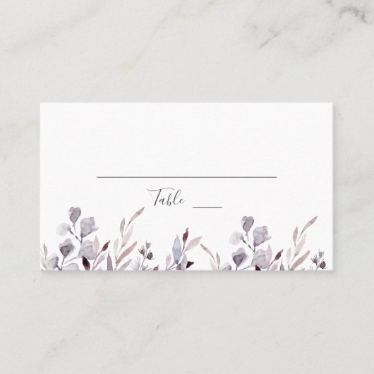 冬の緑結婚園 プレイスカード (正面)