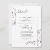 冬の緑結婚園 招待状 (正面)