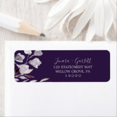 冬の緑 |プラム差出人住所ラベル ラベル (インサイチュ)