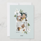 冬の緑 |ホリデーフォトカード シーズンカード (裏面)