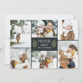 冬の緑 |ホリデーフォトカード シーズンカード (正面)