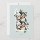 冬の緑 |ホリデーフォトカード シーズンカード (裏面)