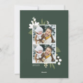 冬の緑 |ホリデーフォトカード シーズンカード (裏面)