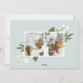 冬の緑 |ホリデーフォトカード シーズンカード (裏面)