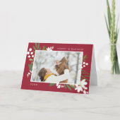 冬の緑 | 写真折り畳みホリデーカード シーズンカード (正面)