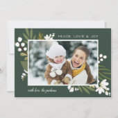 冬の緑 |愛と喜びの写真 シーズンカード (正面)