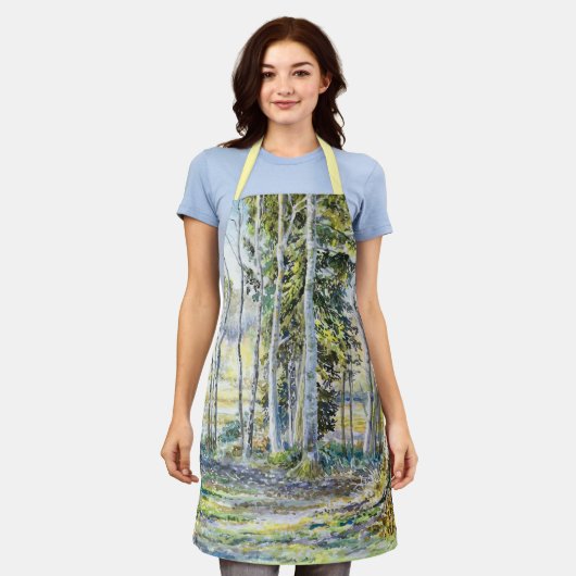 『冬の縁で…』 - エプロン (着用した状態)