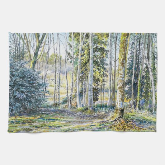 『冬の縁で…』 - キッチンタオル (横)