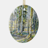 『冬の縁で…』 - セラミックオーナメント (右)