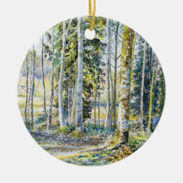 『冬の縁で…』 - セラミックオーナメント