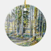 『冬の縁で…』 - セラミックオーナメント (裏面)