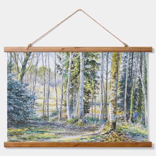 『冬の縁で…』 - 吊り下げ型タペストリー (正面)